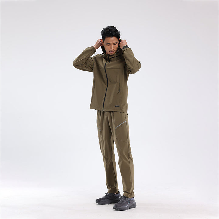 Herrer multifunktionelt Outdoor-outfit med åndbare egenskaber og justerbart design Stilla