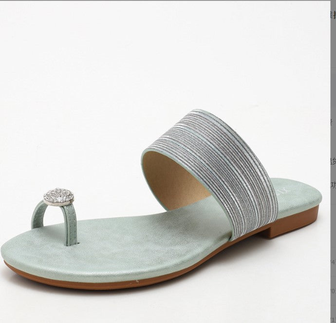 Dame elegante sandaler med strass-applikation Stilla