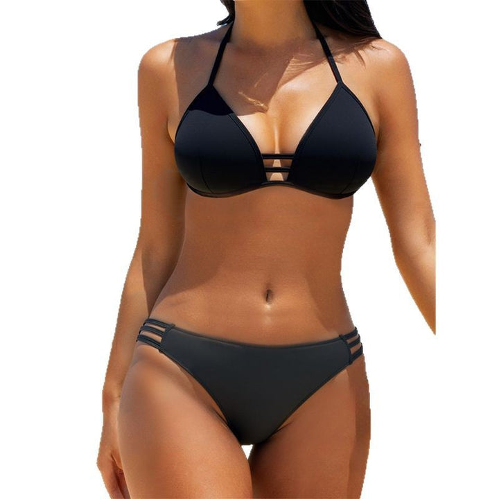 Dame triangelbikini med justerbare stropper og raffineret design Stilla