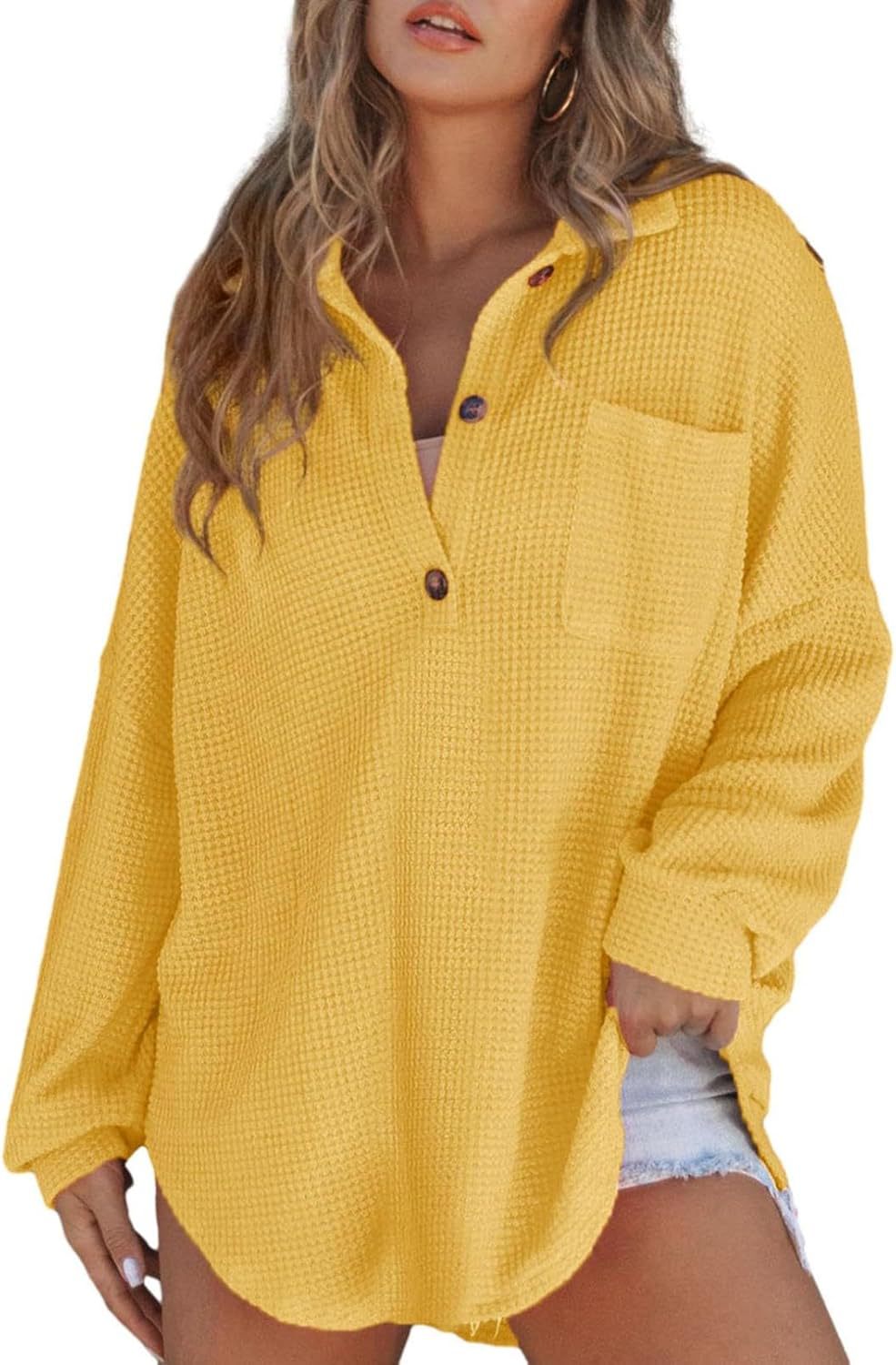 Dame afslappet oversized skjorte Stilla