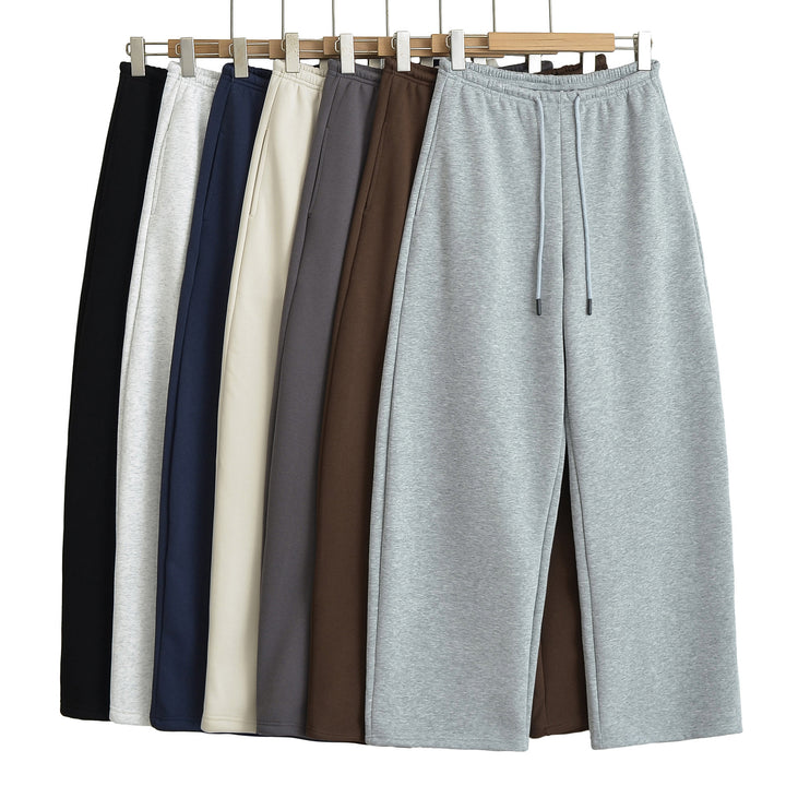 Dame fritidsshorts med høj talje og brede ben Stilla