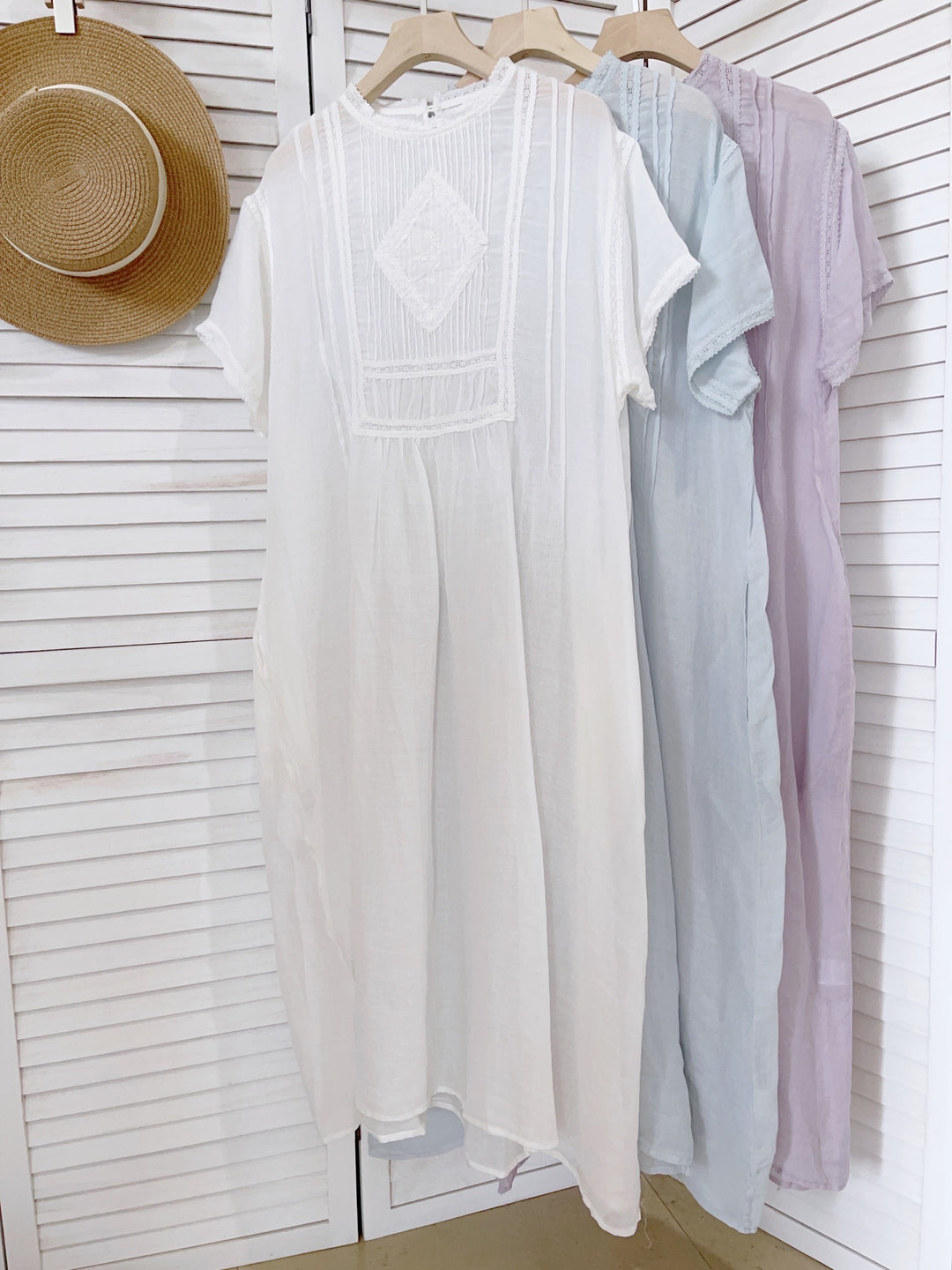 Femme Elegante Broderet Shift Kjole Stilla