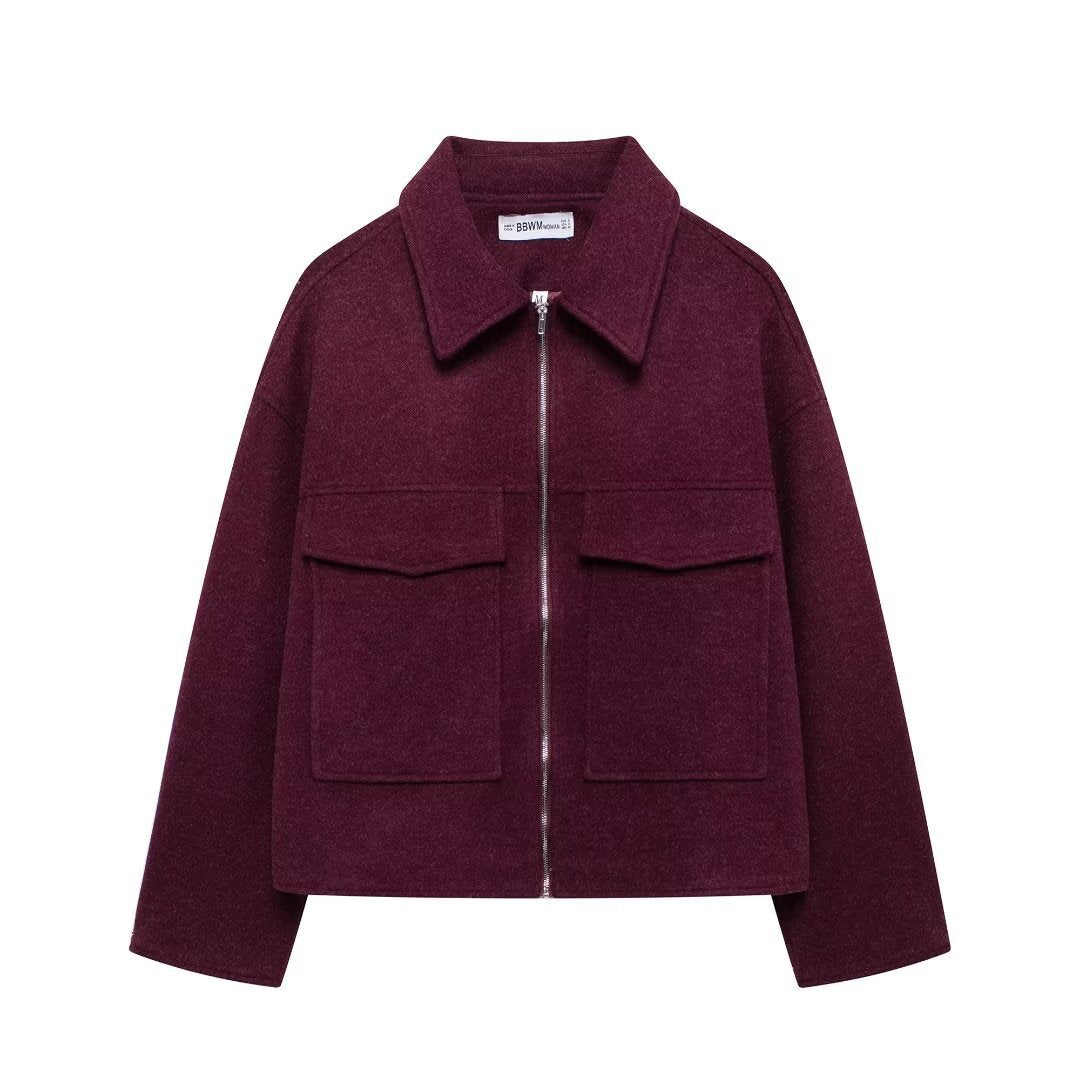Femme Stylish Utility-Jakke med Lommer detaljer Stilla