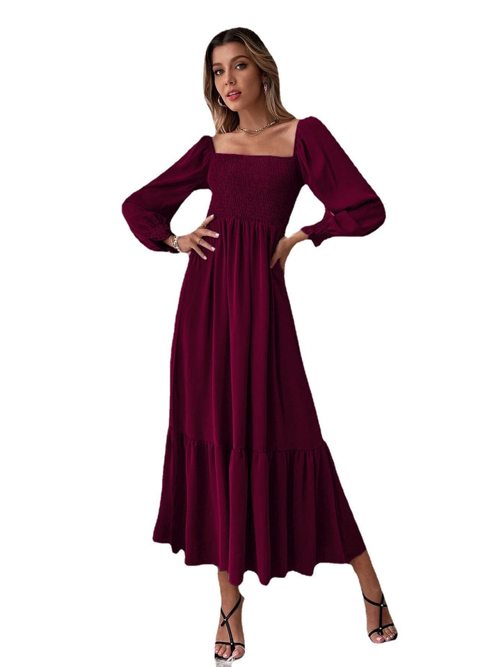 Stilla | Ruffles taske Slim Fit Elegant pendlerkjole