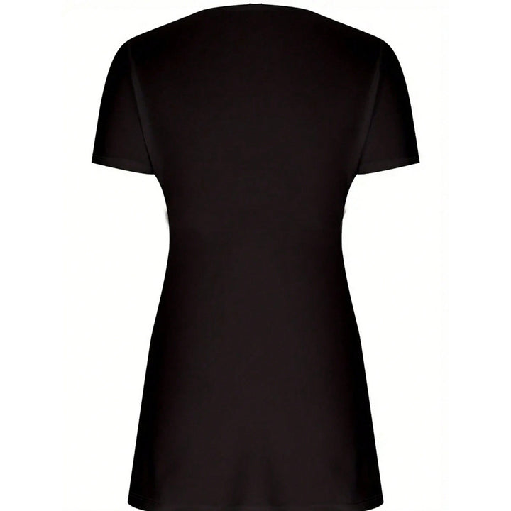 Damer elegant omslagstop lavet af let jersey med V-hals og effektfuld drapering Stilla