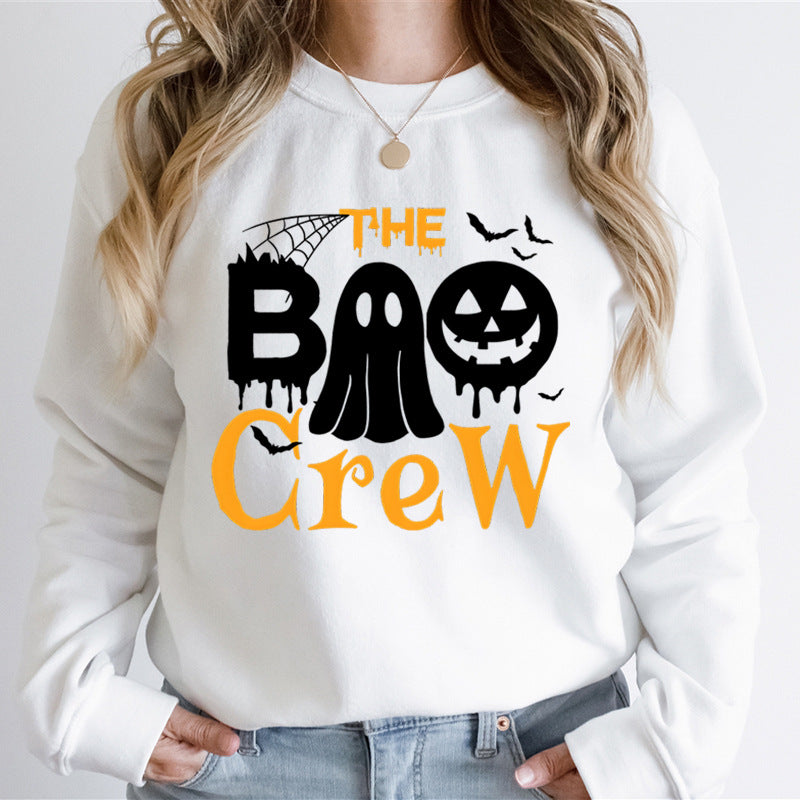Kvinders sweatshirt med Halloween-tema og kreativ grafisk tryk Stilla