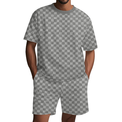 Herre afslappet fritidssæt med åndbare shorts og oversized T-shirt Stilla