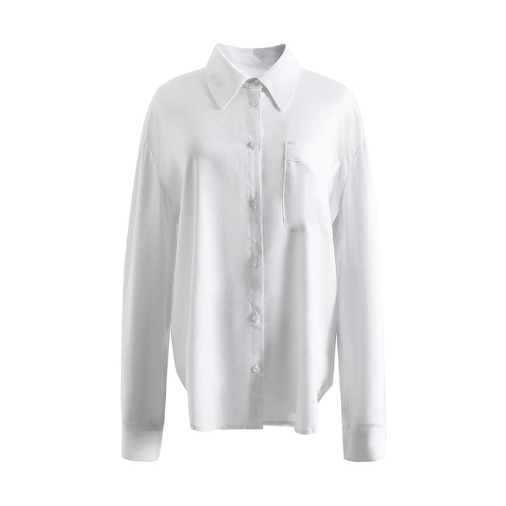 Dame elegant bluse med casual fit stil
