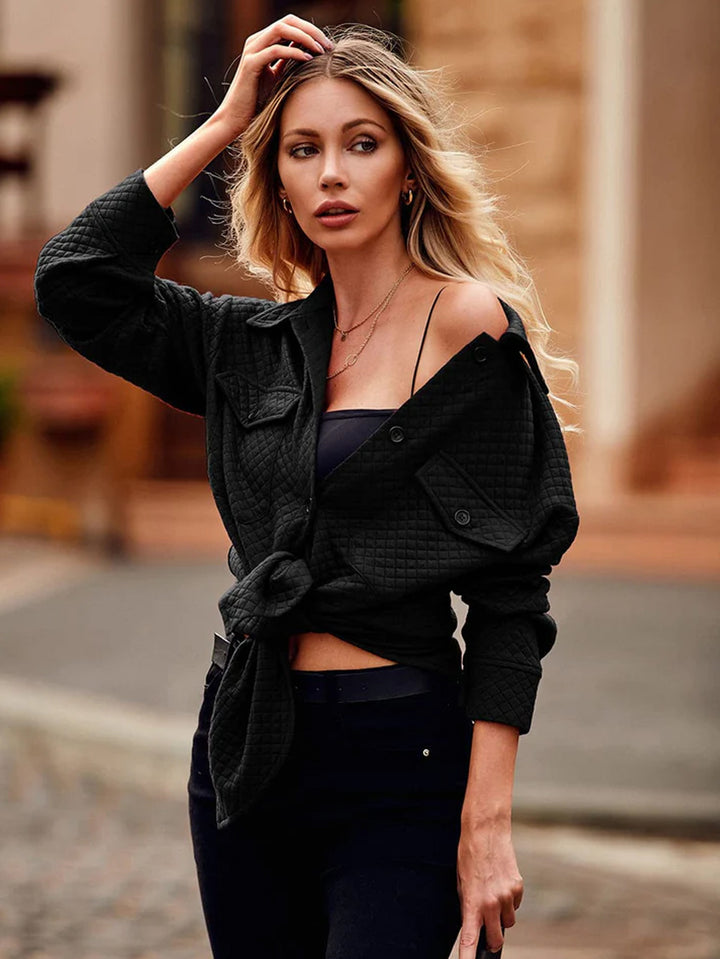 Dame quiltet Overshirt Stilla