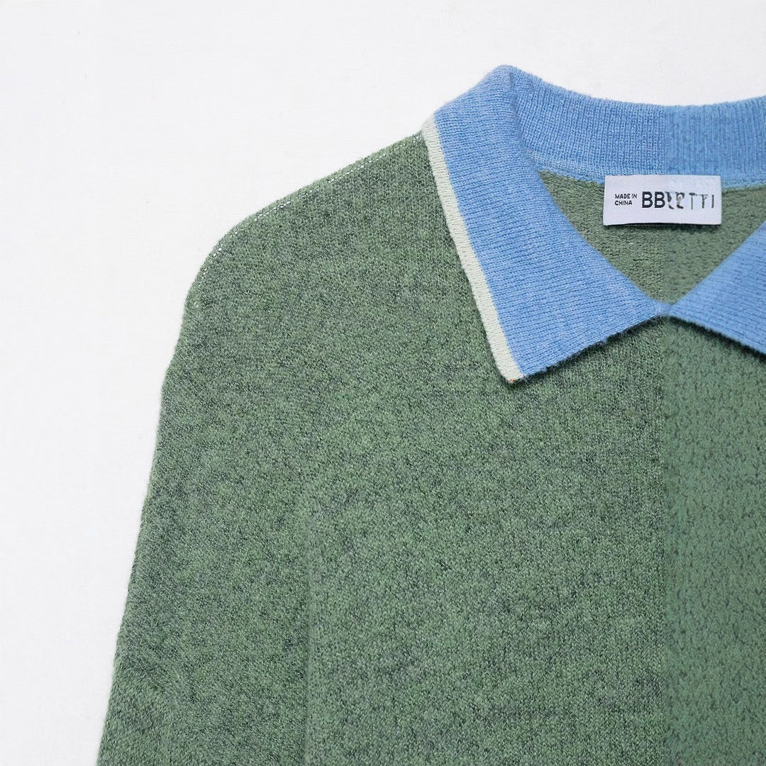 Kvinders Casual Langærmet Polo T-shirt med Klassisk Krave Struktur Stilla