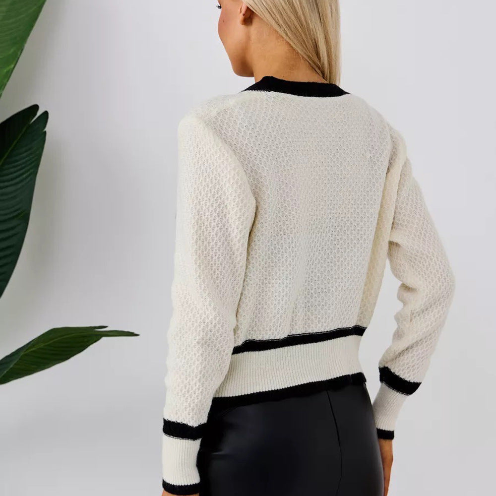 Kvinders cardigan med lommer og knapdetalje Stilla