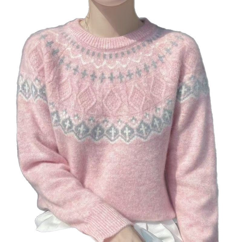 Kvinders hyggelige strikket sweater Stilla