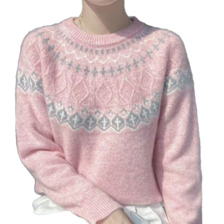 Kvinders hyggelige strikket sweater Stilla