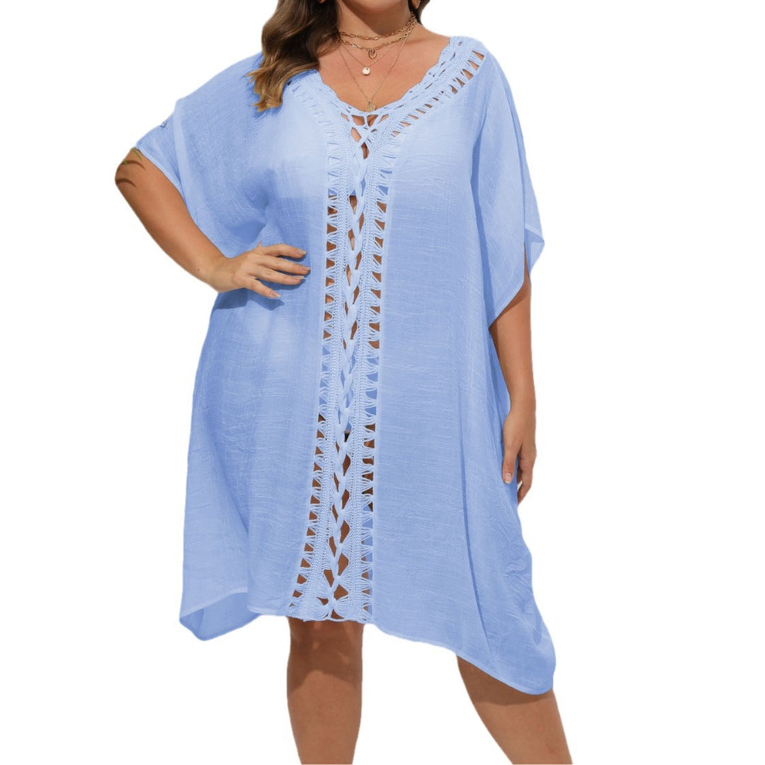 Femme Bohemian Hæklet Strand Kaftan Stilla
