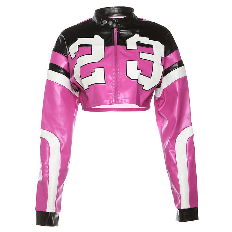 Damer cropped sportsjakke med kontrasterende designelementer Stilla