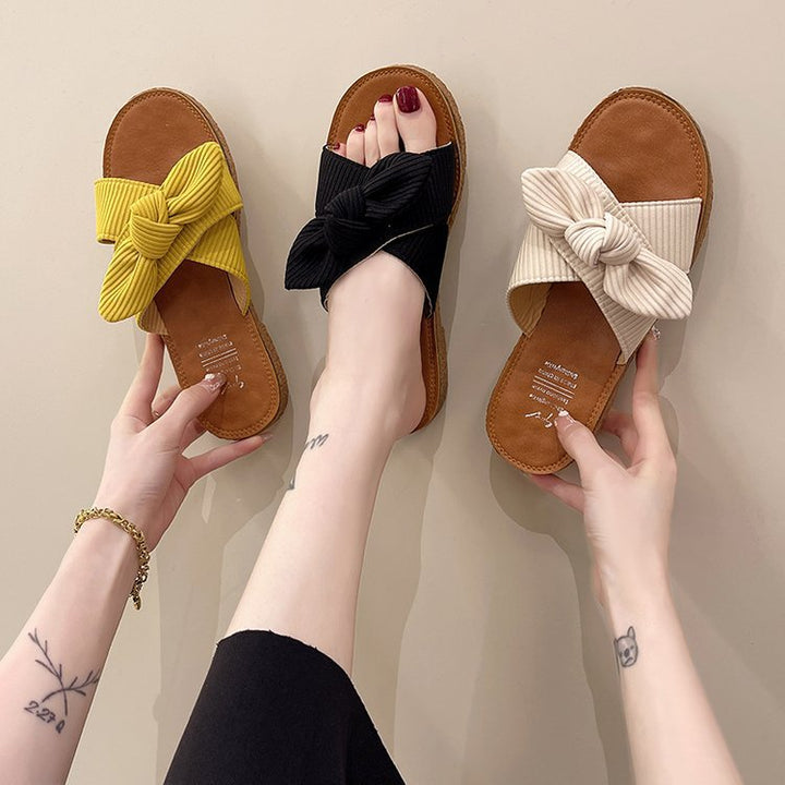 Dame Behagelige Trendy Sandaler med Knot-Design Stilla