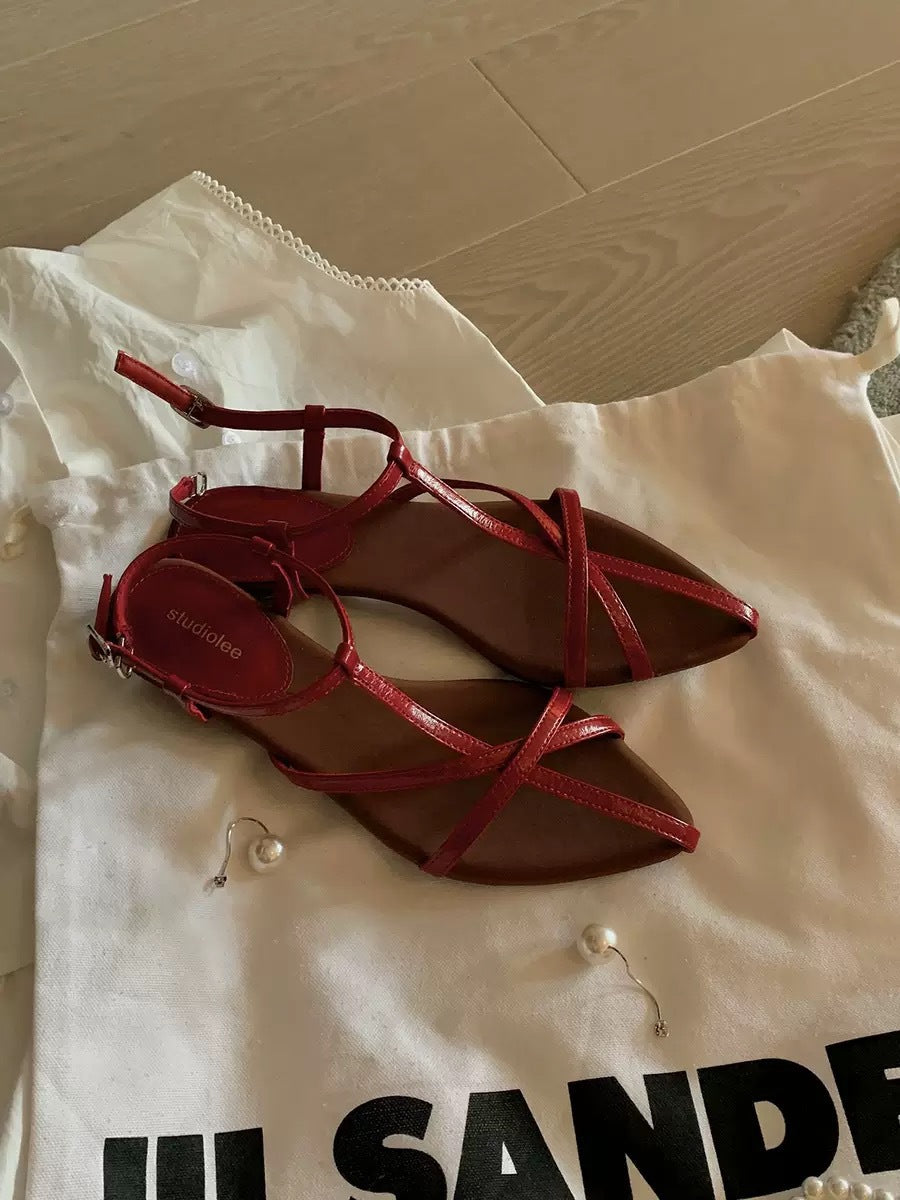 Dame sandaler med justerbare ankelremme Stilla