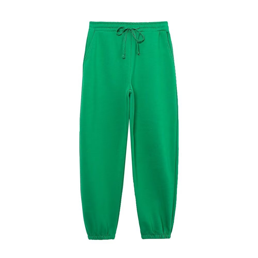 Femme Casual Høj talje Joggingbukser med snøre Stilla