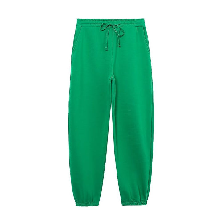 Femme Casual Høj talje Joggingbukser med snøre Stilla