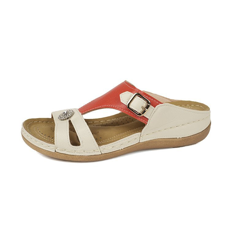 Dame Komfortable Sandaler med modisk spænde og elegant applikation Stilla