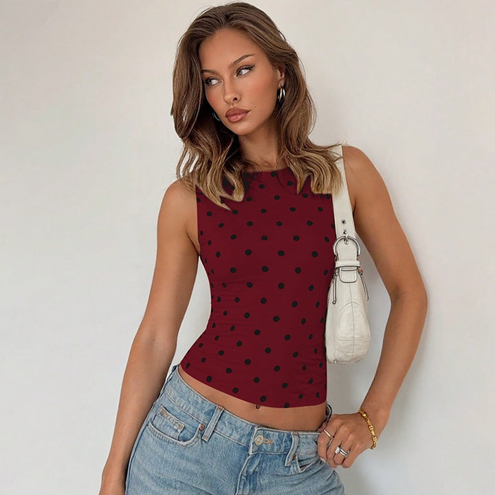 Dame Polka-Dots Tanktop Skovae