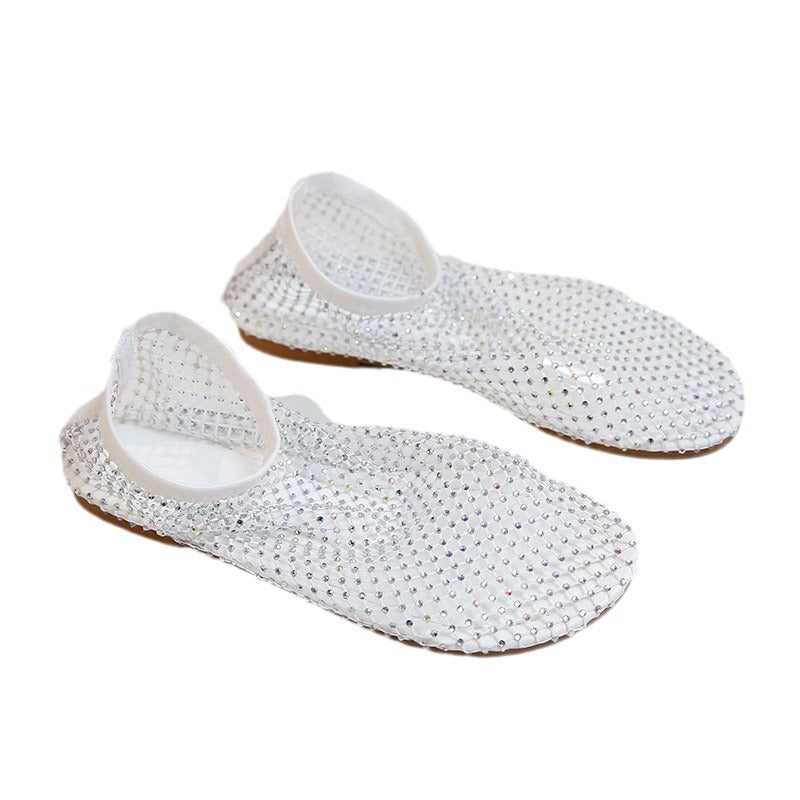 Dame Mesh-Slipper med elastisk rem og luftig struktur Stilla