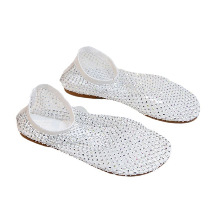 Dame Mesh-Slipper med elastisk rem og luftig struktur Stilla