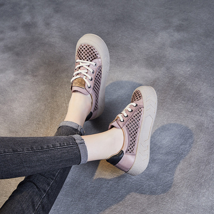 Herrer Fritid Åndbar Mesh Sneakers med Tekstureret Ydersål Stilla