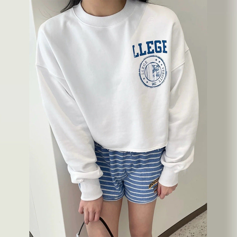 Kvinders korte sweatshirt med oversized pasform Stilla