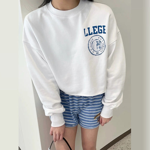 Kvinders korte sweatshirt med oversized pasform Stilla