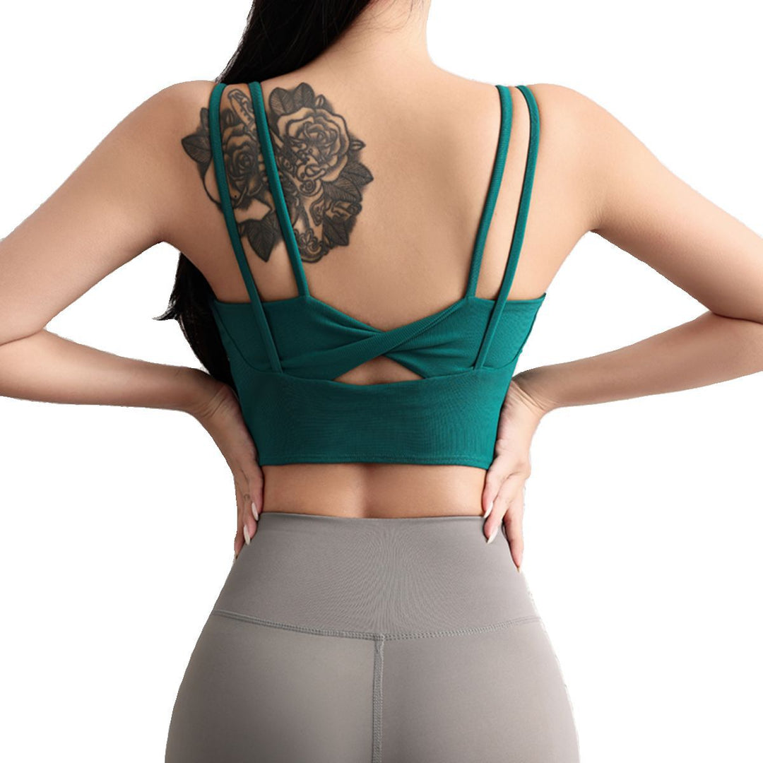 Dame sport-bustier med multifunktionelt stropdesign og åndbart materiale Stilla