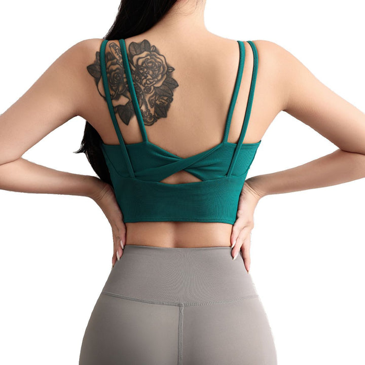 Dame sport-bustier med multifunktionelt stropdesign og åndbart materiale Stilla