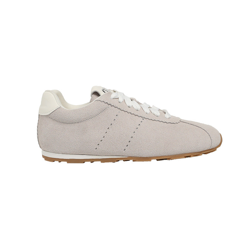 Dame sneakers i sporty vintage-stil med blødt nubukoverflade Stilla