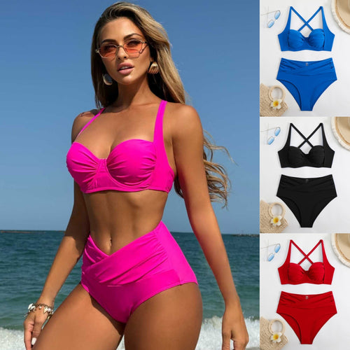 Dame Bikini-sæt med elegant indpakningsdesign og sporty snit Stilla