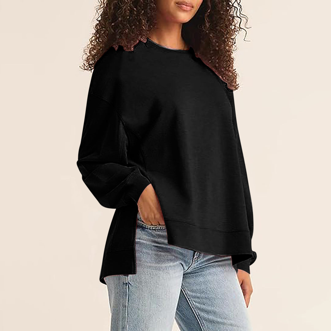 Dame afslappet sweatshirt med moderne snit Stilla