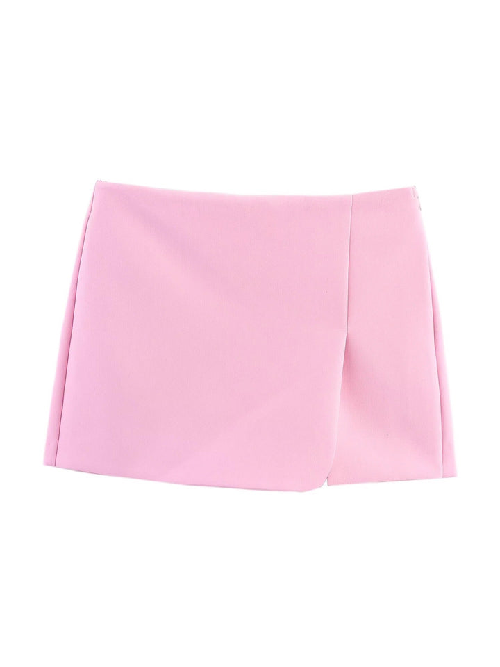 Dame mini nederdel med eksklusiv snit og elegant drapering Skovae