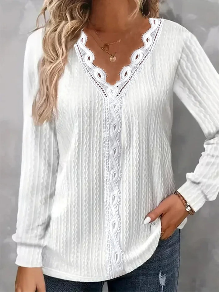 Dame Sweater med spidsstruktur Stilla