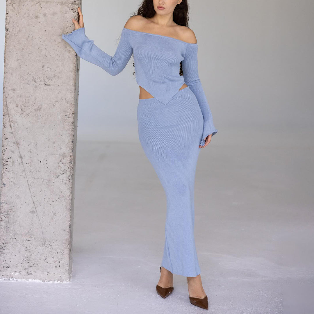 Kvinders elegante sæt med to dele og off-shoulder top Stilla