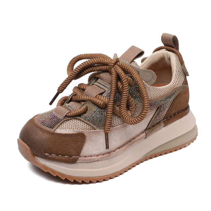 Kvinder Fritid Sport Sneakers med funklende accenter Stilla