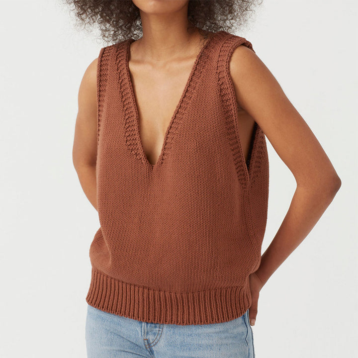 Dame legerer strikpullover Stilla