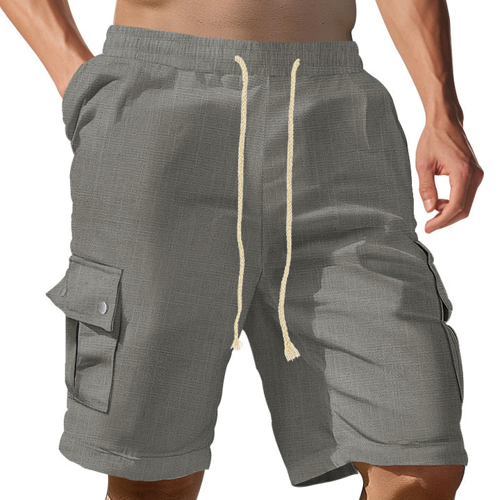 Herren Cargo-Shorts med elastisk talje og praktiske sidelommer Stilla