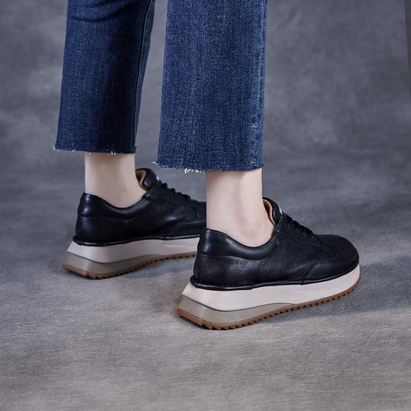 Dame Fritidsplatform Sneakers med elegant ternet design Stilla