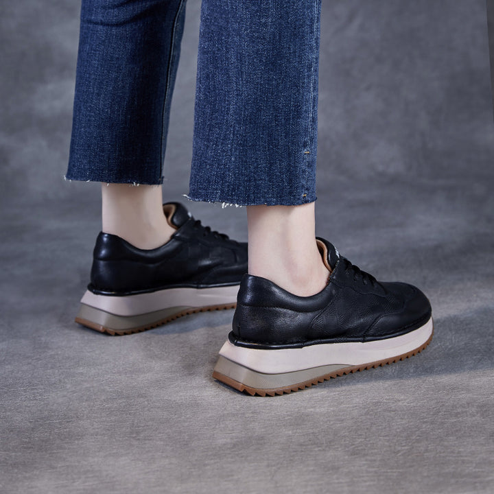 Dame Fritidsplatform Sneakers med elegant ternet design Stilla