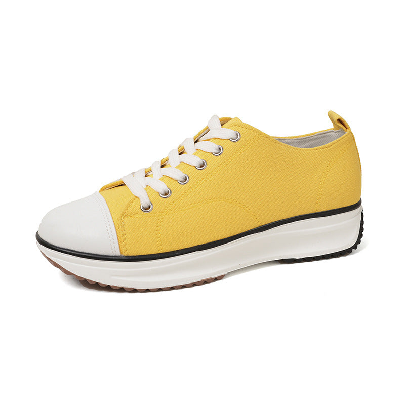 Dame Sporty Sneakers med åndbar canvas-overflade og komfortabel dæmpning Stilla