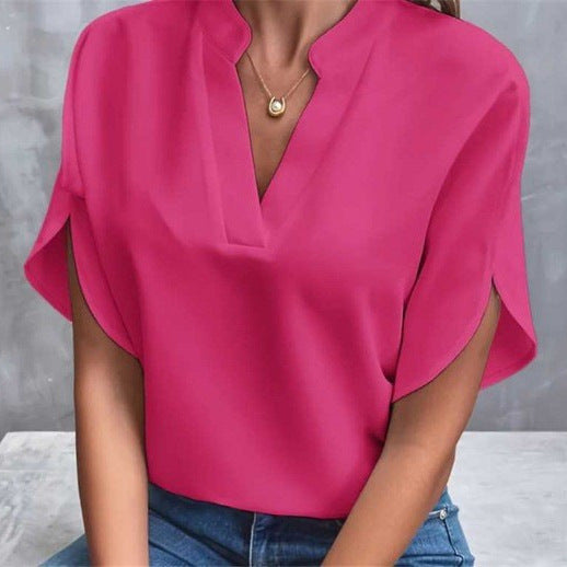 Dame elegant bluse med løs pasform Stilla