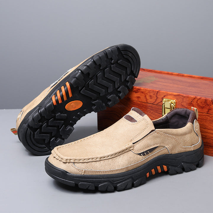 Herrernes Fritids Læder Slipper Sneakers Stilla