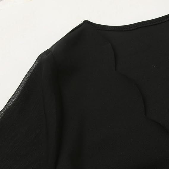 Elegant dame kjole med bølget detalje Stilla