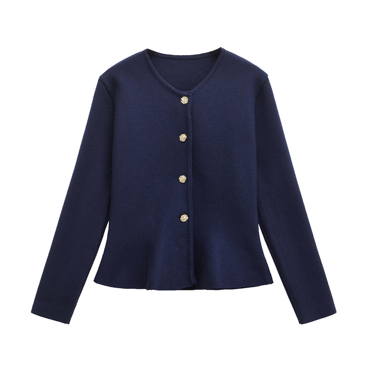 Femme figursyet Cardigan med dekorative knapdetaljer Stilla