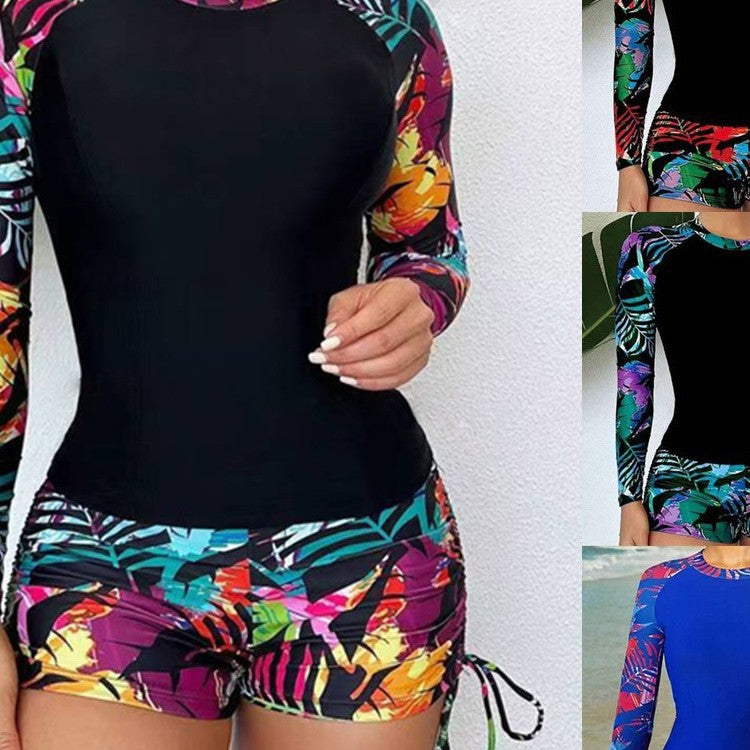 Dame Langærmet Trykt Rash Guard Sæt Stilla