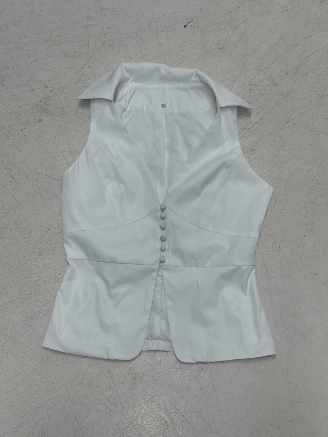 Damen elegantes ärmelloses Top mit figurbetontem Schnitt und stylischem Kragen Skovae
